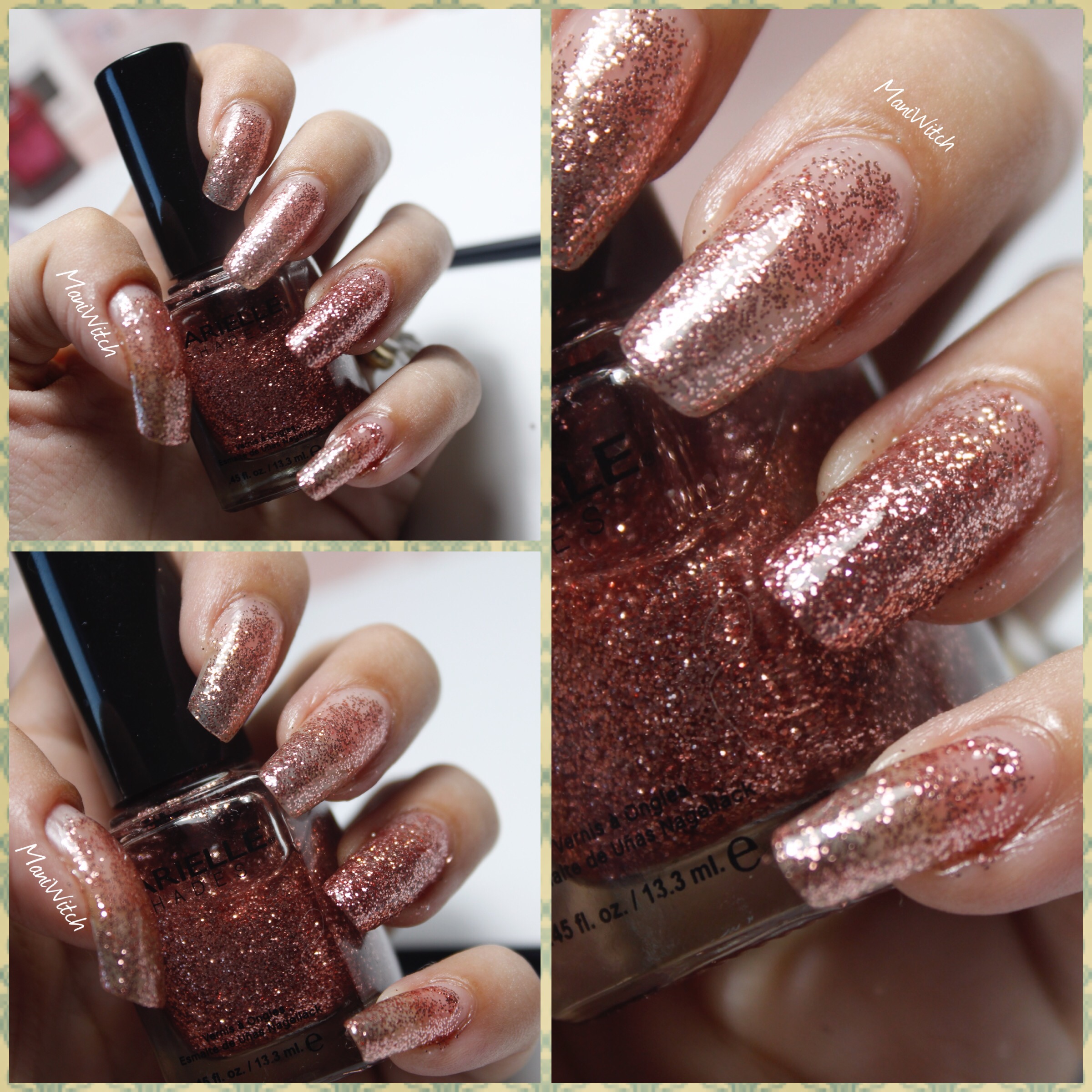 Buy Champagne Blush Rose Gold / Vintage Pink Holographic Nail Polish Online  in India - Etsy